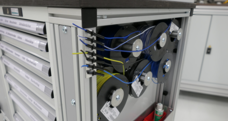 Custom designed workshop trolley